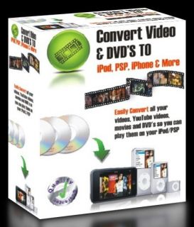 Convert Movies, YouTube Videos, & DVDs To iPod, PSP, iPad & iPhone