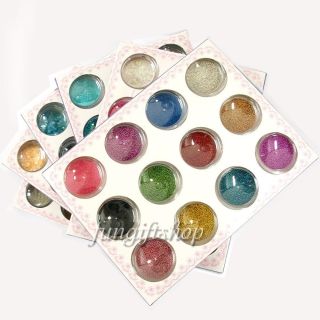  Nail Art Tip Glitter Beads Powder Shell for UV Gel Polish