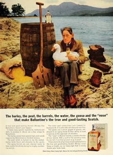  Ballantine Scotch Whisky Loch Lomond Colville   ORIGINAL ADVERTISING