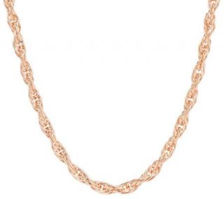 Bronzo Italia 36 Twisted Woven Rope Necklace —