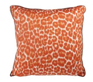 Isaac Mizrahi Live! 18 x 18 Leopard Print Pillow —