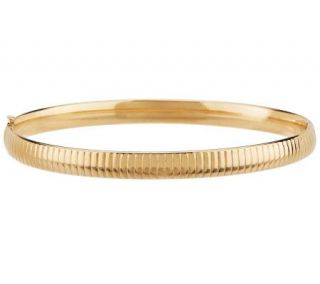 EternaGold Omega Pattern Bangle Bracelet 14K Gold