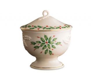 Lenox Holiday Covered Candy Dish —