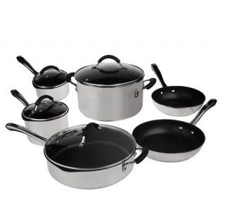 CooksEssentials Premier 18/10 Stainless Steel 10 pc. Cookware Set 