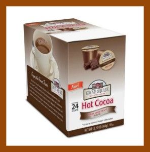 Grove Square Hot Cocoa Cups Dark Chocolate 24 K cups for Keurig