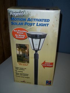 Regent Motion Activated Solar Post Light