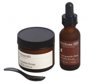 Perricone MD Deep Wrinkle Serum and Firming Neck Therapy Duo   A210323