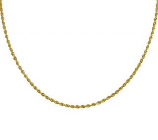EternaGold 22 Solid Rope Chain Necklace, 14K Gold, 7.1g —