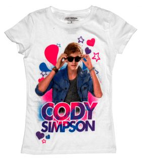 Cody Simpson Glitter Hearts Pop Music Girls T Shirt Tee