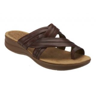 BareTraps Jemmie Leather Toe Loop Sandals —