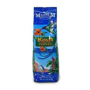 Magnum Kona Blend Coffee Whole Bean 1 lb Bag