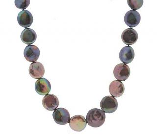 Honora Cultured Freshwater Pearl Black Coin 20 Necklace —