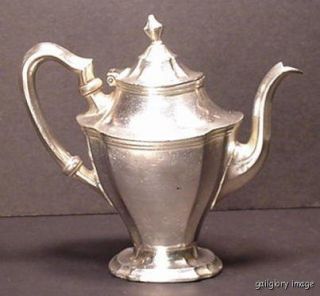 Hoosier Country Club Coffee Pot West Baden Indiana R Wallace Silver