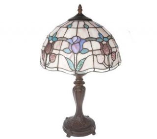 Handcrafted Tiffany Style 20 1/4 Tulip Table Lamp —