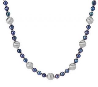 Honora Cultured FreshwaterPearl 20 Sterling Satin Bead Necklace