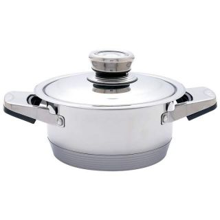  Waterless Surgical Stainless Steel Cookware Set with Case Pots & Pans