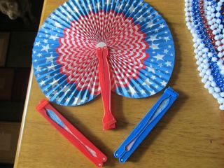  Day 4th of July Personal Hand Held Cool Breeze Fan Lot of 6