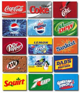 Coke, Pepsi flavor strips for vending machines NEW 15 total strips