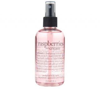 philosophy raspberries & cream scented body spritz 8 oz —
