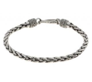 Suarti Artisan Crafted Sterling 7 1/2 Paid Braided Bracelet, 14.0g
