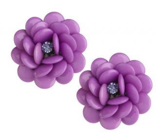 Joan Rivers Perfect Petals Flower Earrings —