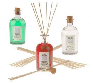 Bella Casa Set of 3 Winter Home Fragrance Reed Diffusers —