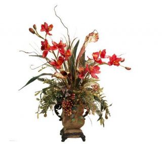 36 Red Orchid Centerpiece by Valerie —
