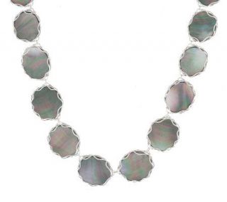Signature Dean Harris Sterling Mother of Pearl 18 Necklace —