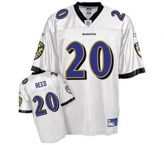 NFL Baltimore Ravens Ed Reed Replica White Jersey —