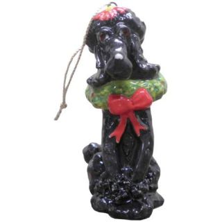 Top Dogs by Lynda Corneille Poodle Ceramic Dog Christmas Tree Ornament