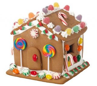 Dylans Candy Pre Assembled Gingerbread House Kit w/ Decorating Kit