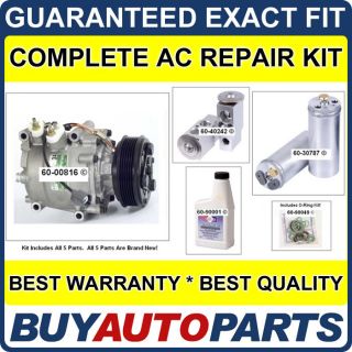  Honda Civic AC Repair Kit New Compressor 2001 2002