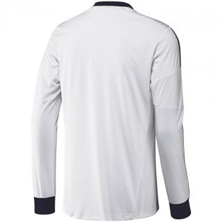 real madrid home jersey long sleeves 2012 13 100 % polyester pique