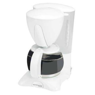 Continental Electric CE23581 Coffeemaker 4 Cup s White CEM Global