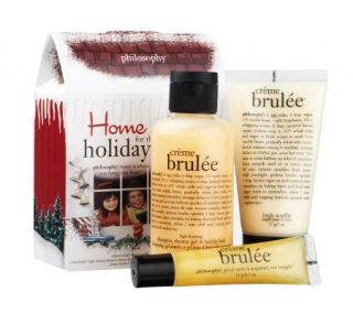 philosophy home for the holidays creme brulee 3 pc.collection