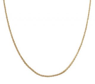 16 Intricate Woven Rope Necklace 14K Gold 1.9g —