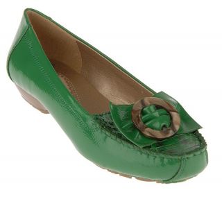 BareTraps Crinkle Patent Shoes w/ Decorative Detail —