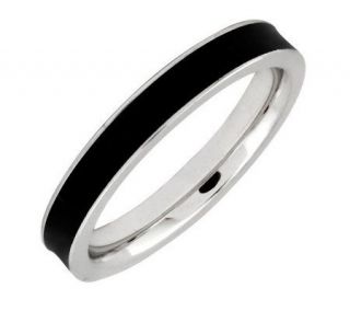 Simply Stacks Sterling Epoxy Enamel 3.25mm Stackable Ring —