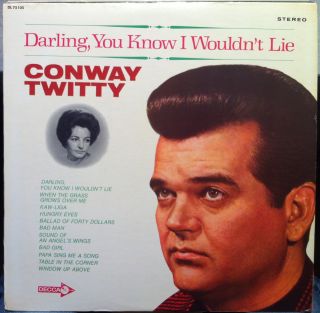 CONWAY TWITTY darling you know i wouldnt lie LP Mint  DL 75105 Vinyl