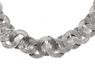 Steel by Design 19 Interlocking Wire Circle Necklace   J311238