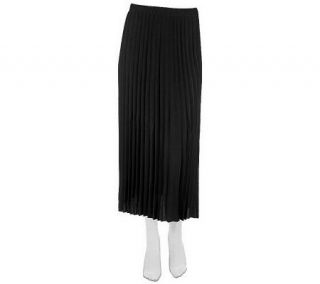 Linea by Louis DellOlio Sunburst Pleat Skirt w/Elastic Waist