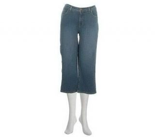 Denim & Co. Modern Waist Stretch Denim Crop Jeans —