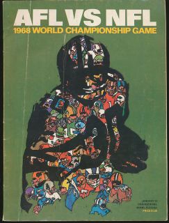1968 SUPER BOWL II WORLD CHAMPIONSHIP GAME COMPLETE PROGRAM   PACKERS