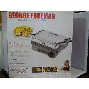 George Foreman Healthy Cooking Panini Open Grill PN3000T