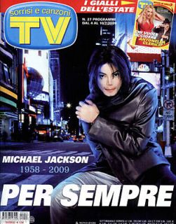 TV Sorrisi 27 09 Michael Jackson 1958 2009