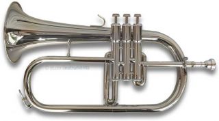 this beautiful sterling sfh 250s silver plated flugelhorn is the