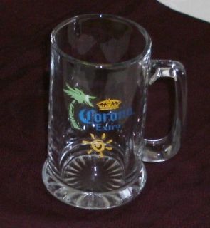 Corona Extra Beer Mug Barware Glasses Collectible D Handle Pub Art