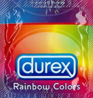  Durex Rainbow Colored Condoms 50 Pack