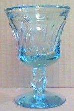 Fostoria Jamestown Blue Wine Goblet Stem 2719 26 Glass