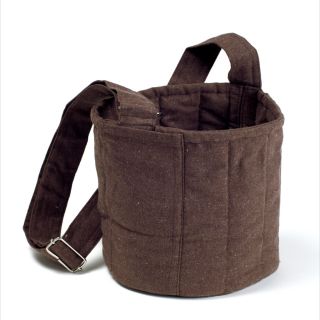 To Go Ware 2 Tier Cotton Carrier Bag Plum Brown
